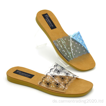 Sandalen für Damen mit Fischmaul und Memory-Schaumsohle